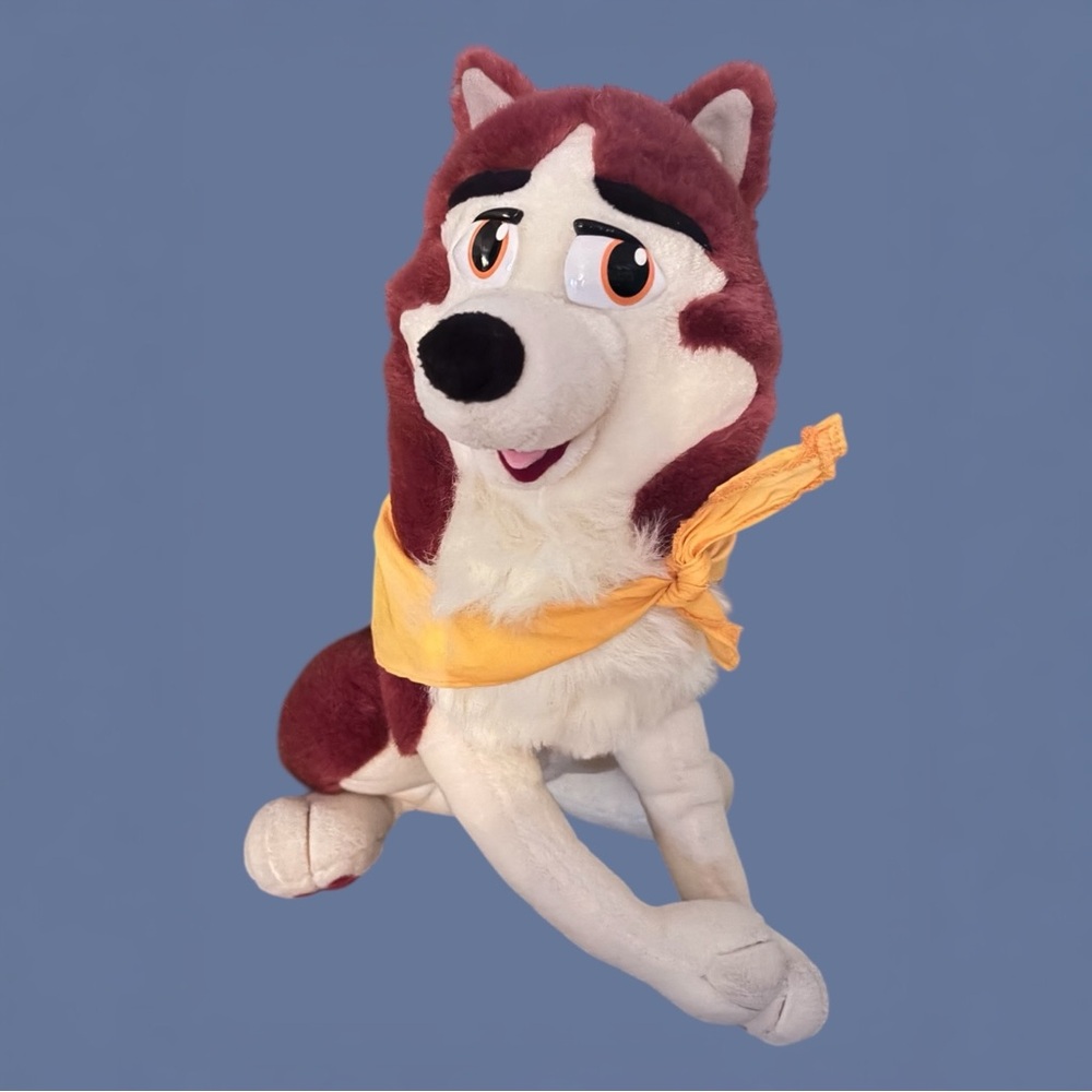 RARE Balto Plush Jenna Husky Dog Sitting Universal Studios Vintage Stuffed 1995